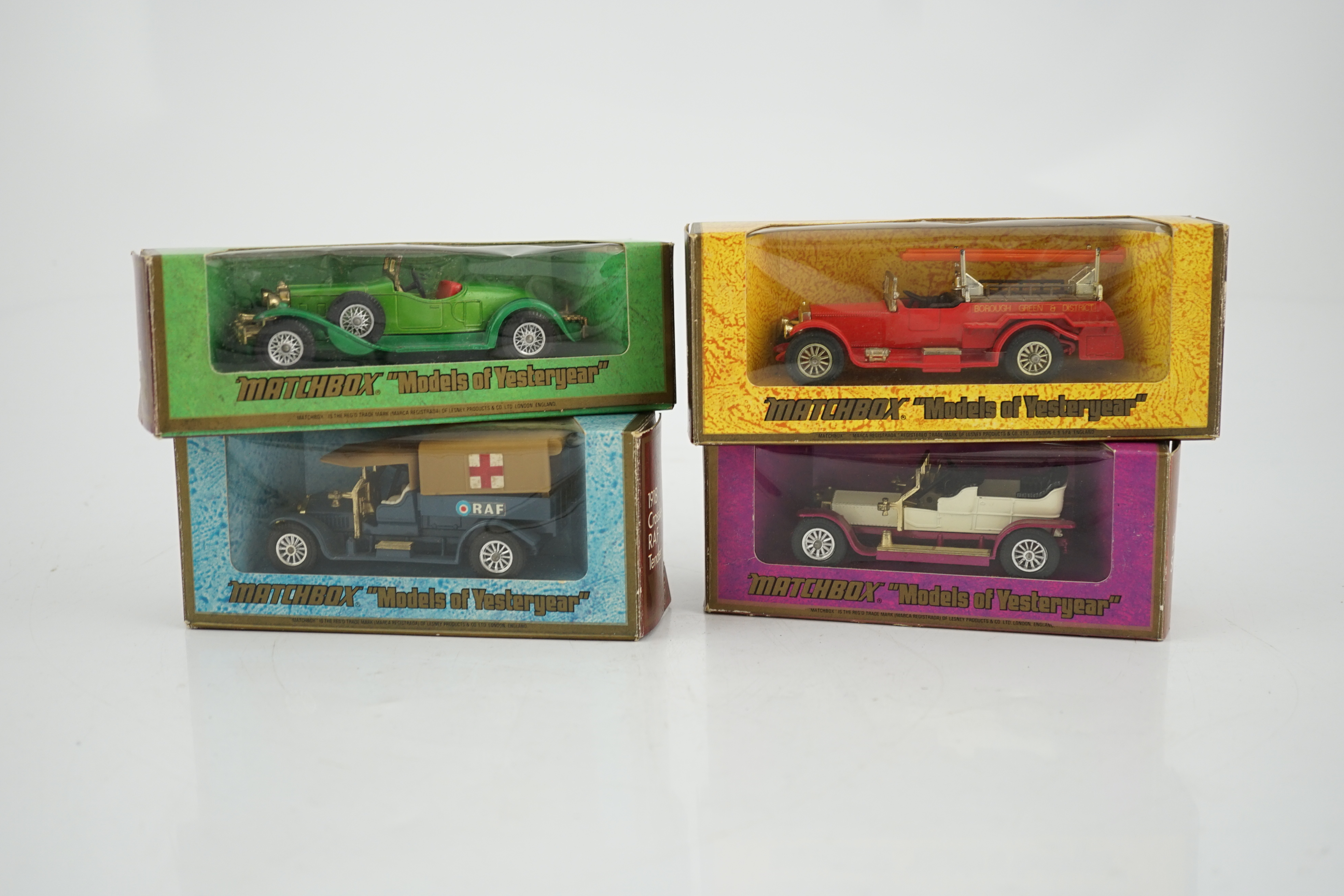 Seventy-nine Matchbox Models of Yesteryear in mainly woodgrain, cream and maroon era boxes, including cars and commercial vehicles